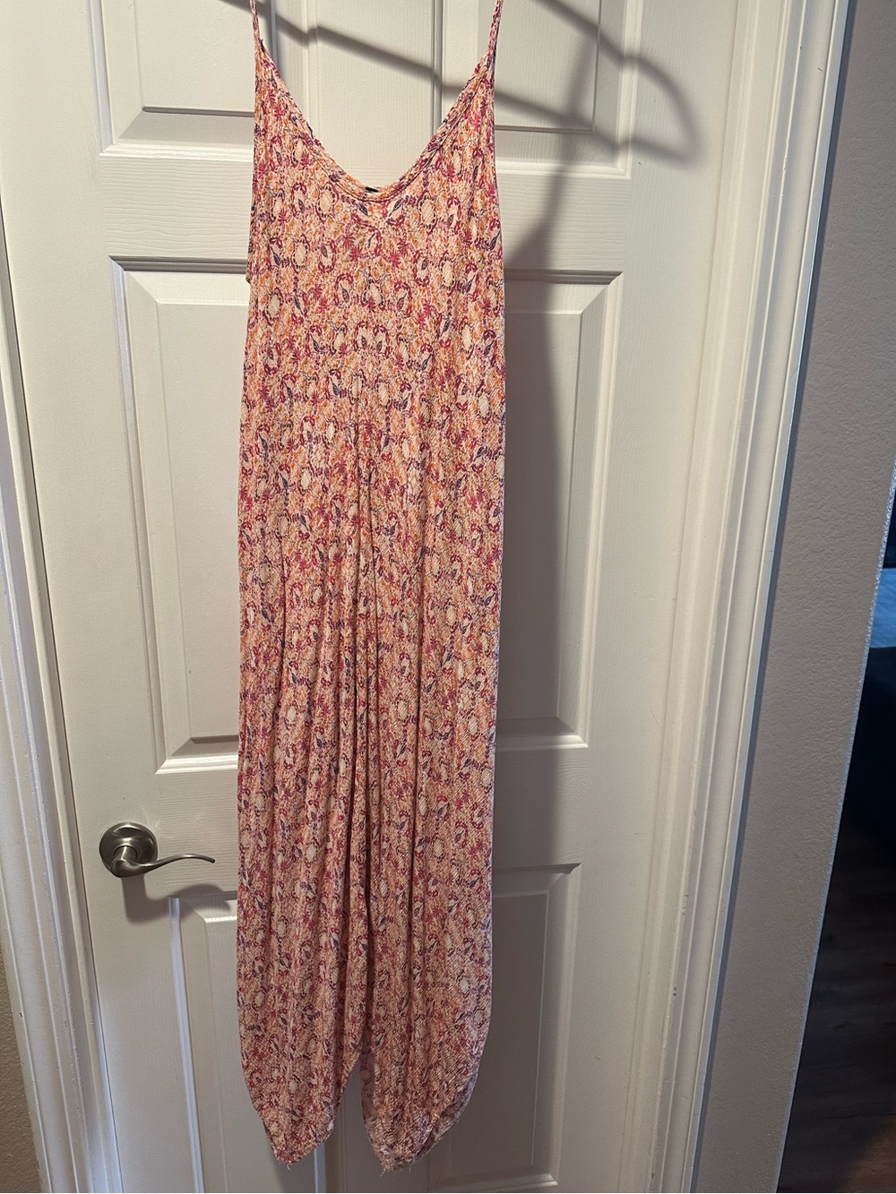 Floral Maxi Handkerchief Dress - Pink & Cream